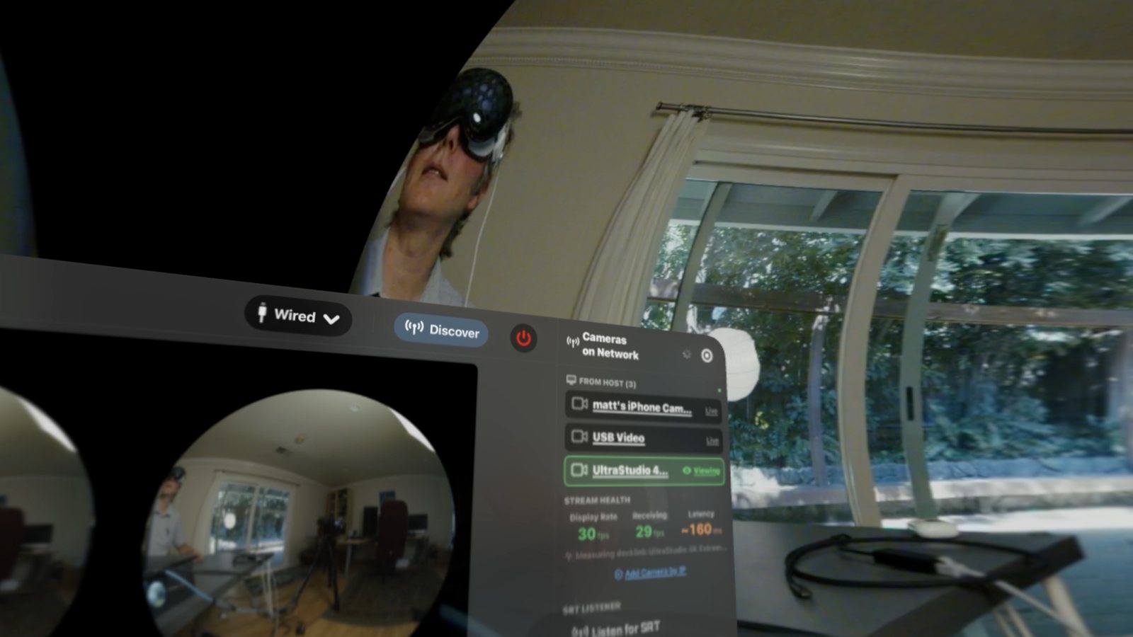 Inside the dome — pick any camera on the network